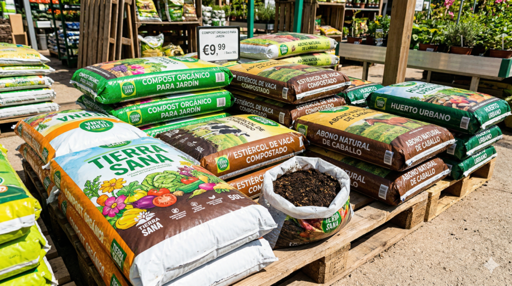 
Alt: Compost o estiércol orgánico 