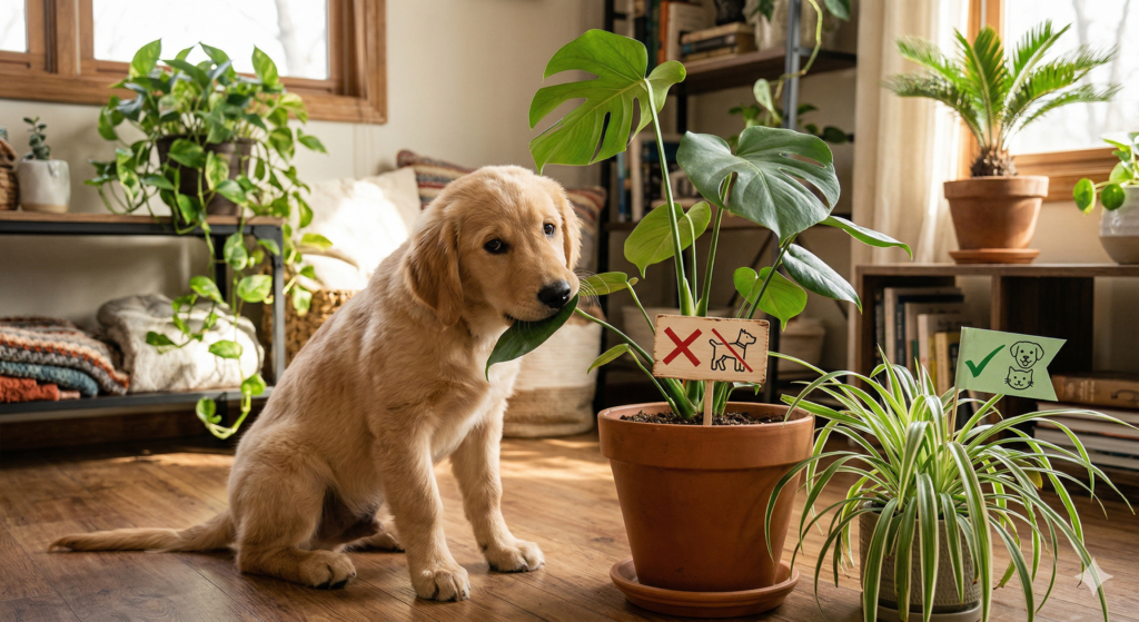 Plantas tóxicas para tus mascotas IA Alt: Plantas tóxicas para tus mascotas